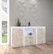 Kuechen-preisbombe TOP Kommode Sideboard Rumba Wohnwand Wohnzimmer Anbauwand Betonoptik Weiss matt