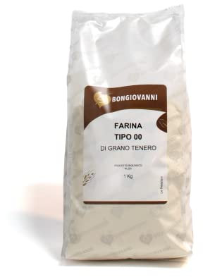 BONGIOVANNI FARINE E BONTA' NATURALI Farina di Grano Tenero Tipo 00 1Kg BIO