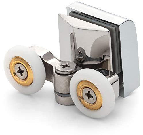 1 x Chrome Plated Top Double Shower Door Roller/Runner 21mm Wheel Diameter IS2