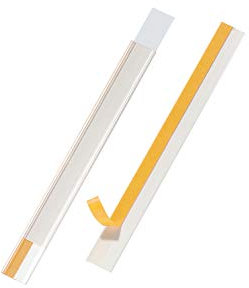 Durable Scannerschienen Scanfix inkl. Etiketten, 200 x 20 mm, transparent, 50 Stück, 802319