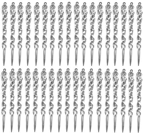 MIAO JIN Eiszapfen zum Aufhängen, Kunststoff, für Weihnachtsbaum, Hochzeit, Party, Dekoration, transparent, 48 Stück