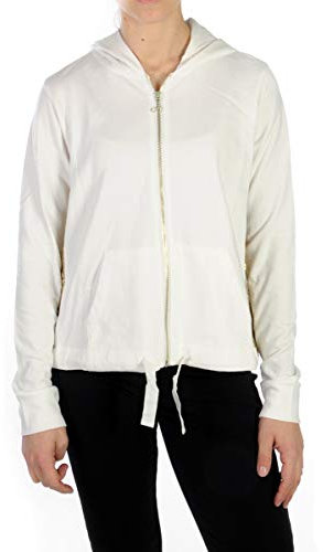 DEHA Damen-Sweatshirt Bekleidung Sweatshirt Zip Und CAPP. Damen M, Weiß