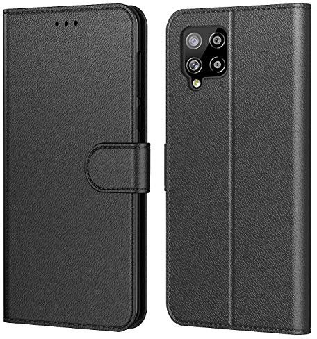HL Coque pour Samsung Galaxy A42 5G, Pochette Protection Etui Housse Premium en Cuir PU,Fermeture Magnétique,Plusieurs Couleurs Disponibles pour (Samsung A42 5G, Book Noir)