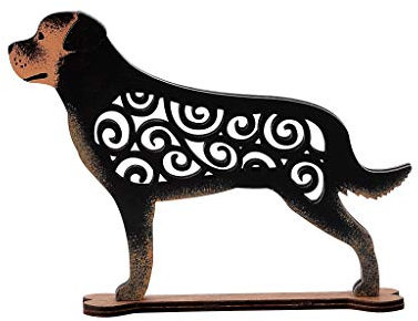Department 56 Flourish Dekofigur Rottweiler, 12,7 cm, Braun und Schwarz