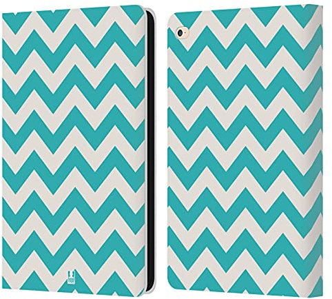 Head Case Designs Cian Zigzag Carcasa de Cuero Tipo Libro Compatible con Apple iPad Air 2 (2014)