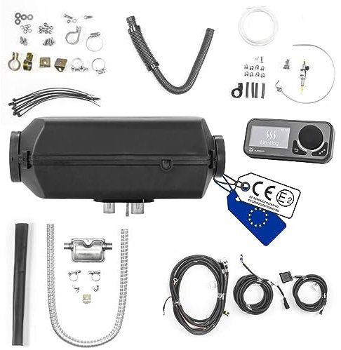 Autoterm Air 4D 4 KW 12 V Diesel Riscaldamento ad aria con LED – Pannello di comando Comfort Control e pompa del carburante silenziosa per auto, camion, camper, campervan barca