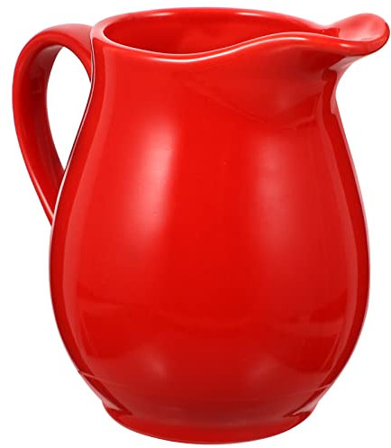 SHERCHPRY Ceramic Milk jug Milk Creamer Pot Sauce Container Ceramic Milk Pitcher Powdered Creamer for Coffee Creamer Pourer White Coffee Mug Ceramic Gravy Pourer Little Cream teapot Ceramics