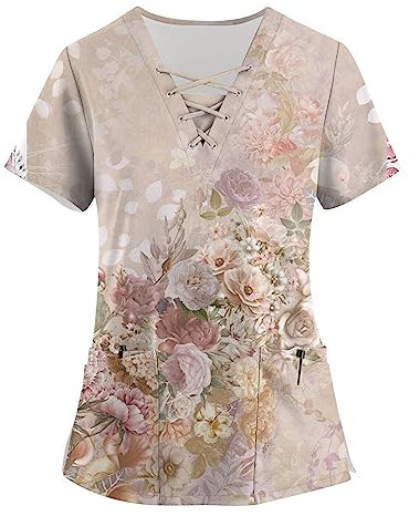 Saymany Kasaks Altenpflege Damen Pflege Laborkittel Damen Scrubs Kleidung Arbeitskleidung Pflege Damen Uniform Weisse Hosen Damen Kasack Damen Pflege Günstig Arbeitshose Damen Arbeitshose Damen Weiß