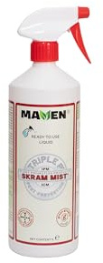 Maven SKRAM MIST Antifeedant Pest Control for All Plants | 1 Litre Spray | Ready To Use | Effective Control Mites, Aphids, Insects, Mould, Powdery Mildew | Boosts Plant Health Growth, Shelf Life