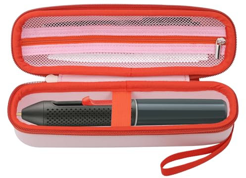 Hejo Tasche für Bosch Akku Heißklebestift Gluey, Heiskleber Stifte Aufbewahrungstasche mit Reißverschluss, Glue Pen Organizer für AA Akku, Bosch Gluey Sticks, USB Ladegerät ＆ Kabel