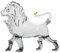 Duiaynke Wine Decanters Lion Decanter Glass Liquor Decanter for Bourbon, Whiskey, Scotch, Rum, or Tequila