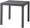 Tomaino - Tavolo da giardino in plastica, quadrato per esterno effetto Rattan, 4 posti, pranzo, bar, balcone (Nero)
