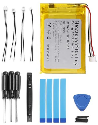 NEWASHAN Batterie 533-000130 Compatible avec Logitech G900 G903 G403 G703 Prodigy RGB Souris de Jeu sans Fil Wireless Mouse 1200mAh 3,7V Rechargeable Li-ION Lipo Accu Piles 523450 avec Kit d'outils
