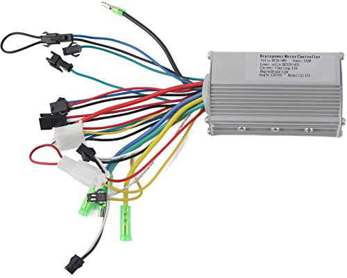 Controller Brushless Motor Controller 36V/48V 350W Scooter Motor Controller Brushless Controller for Electric Scooter, Aluminium Alloy Shell, Steady Speed Control