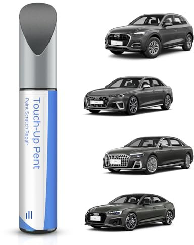 PARTS4EV LX7R/0C Monzón Gris Metálico Pintura de retoque – Coincidencia exacta para Audi Q5/A4/A8/A5/S8/S5/A3 – Repara arañazos y astillas