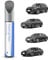 PARTS4EV LX7R/0C Monzón Gris Metálico Pintura de retoque – Coincidencia exacta para Audi Q5/A4/A8/A5/S8/S5/A3 – Repara arañazos y astillas