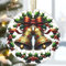 Christbaumschmuck aus Keramik, 8,9 cm, Weihnachtsglocke, Weihnachtsschmuck, Erbstück-Andenken, Geschenkaustausch, Geschenkidee, Kugelgeschenk
