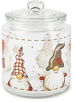 Excelsa Gnomo Vorratsdose mit Deckel, Fassungsvermögen 1 Liter, Glas