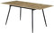 B&D home Esstisch LIO, ausziehbar 120-160 x 80 cm, 4-6 Personen Küchentisch Holztisch mit Metallgestell für Esszimmer, Küche, modern Design, Eiche Optik, 11219-120-FS-EIDA