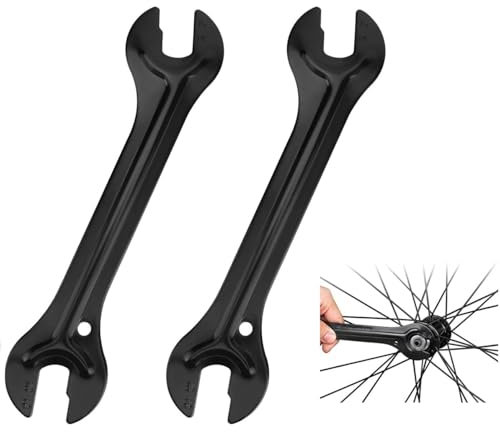 Uacen 2 pezzi chiave del mozzo bicicletta 13/14/15/16 mm chiave conica bicicletta mozzo chiave conica cono cono acciaio chiave per bicicletta mozzo