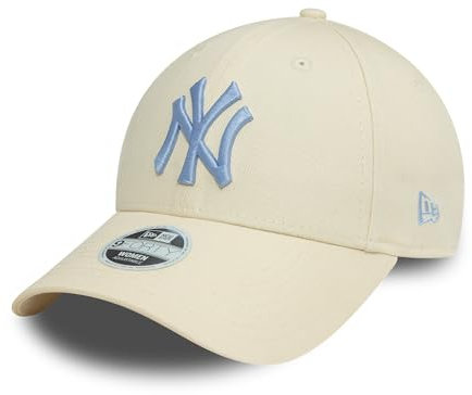New Era MLB Fancap New York Yankees Baseball gebogener Schirm Strapback Dame Frau NY beige - One-Size