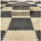 carpet squares, Interlocking Carpet Tiles,Thick Plush Floor Mat,Soft Carpet Area Rug,Living Room Crawling Mat,Non-Slip Foam Puzzle Floor Tiles(Apricot+Grey)