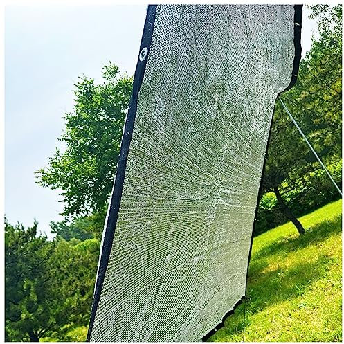 Gewächshaus-Auto-Markise, Sonnenschutz, Aluminiumett-Schatten, Gewächshaus, Auto-Markise, Sonnenschutz, Aluminett-Schattenstoff für Auto, 85 % UV-beständiger Schutz, Haustierhütten, silberfarbener