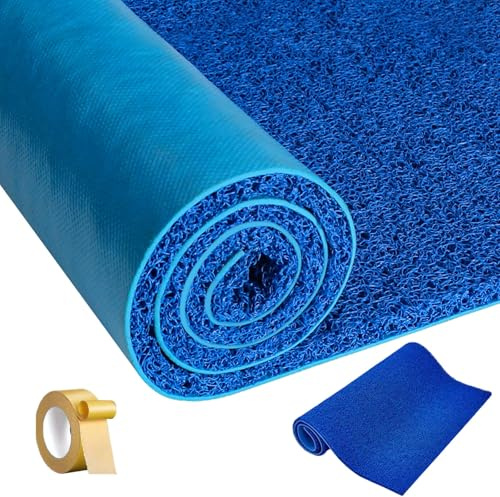 ROFBIHG PVC Schalldämpfende Matte, Anti-Tropfen Schallabsorber, Schallabsorbierendes Sheet, Schalldämpfende Matte für Metallhaus & Markise, Lärmdämpfung, Hitzeschutz(Blue,1.2x9m(47.2x354.3in))