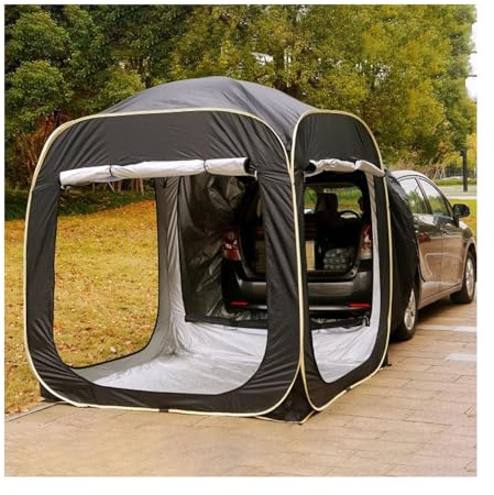 AALXF Auto Heckzelt für VW ID. Buzz (EB 2022-2025 2026), Wasserdicht Kofferraum Zelt Camping Vorzelt Sonnenschutz Reise Zubehor Outdoor Fahrzeug Heckklappenzelt Erweiterung