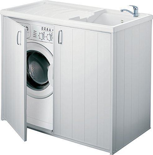 CR SMART LAVATOIO COPRILAVATRICE 2 ANTE 60X109X92,5, BIANCO