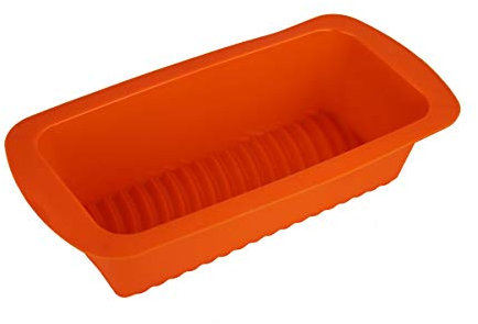 GMMH Molde de silicona original para tartas, diseño de rayas, color naranja