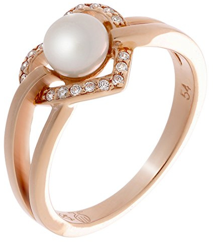 Orphelia Damen-Motivring mit Rund Perle
