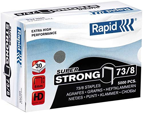 Rapid® Heftklammer, STRONG, 73/8, verzinkt (5.000 Stück), Sie erhalten 5 Packungen á 5000 Stück