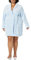 Amazon Essentials Vestaglia in Pile Ai Media Lunghezza (Taglie Forti Disponibili) Donna, Blu Chiaro, XXL