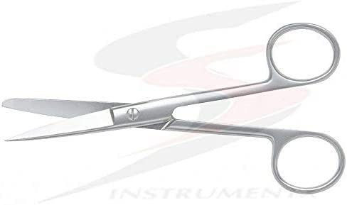 SS INSTRUMENTX Ciseaux à pansement premiers secours chirurgicaux vétérinaires instrument polyvalent tranchant/émoussé 5