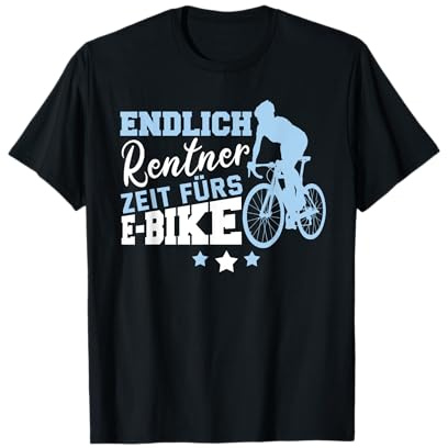 Endlich Rentner zeit fürs E-Bike - Lustiges E Bike Opa T-Shirt