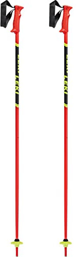 LEKI Unisex-Adult Skistock, leuchtrot-schwarz-Neongelb, 85cm