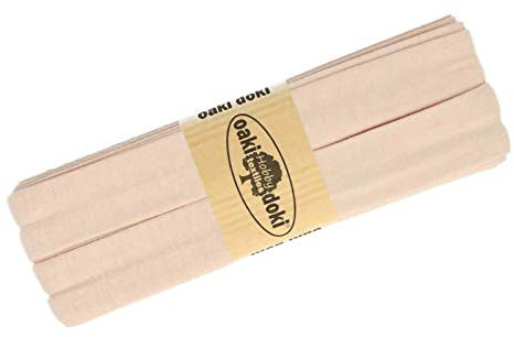 Schrägband Jersey 3m Breite 20mm Oaki Doki Tricot de Luxe Einfassband elastisch über 80 Farben, Farbe:pastellrosa