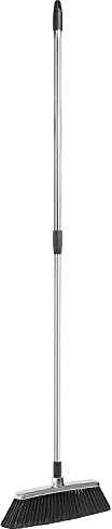 Apex Scopa Classica Interni con Manico Allungabile in Metallo Cromato – Setole Morbide per Pavimenti Delicati – Design Elegante Salvaspazio
