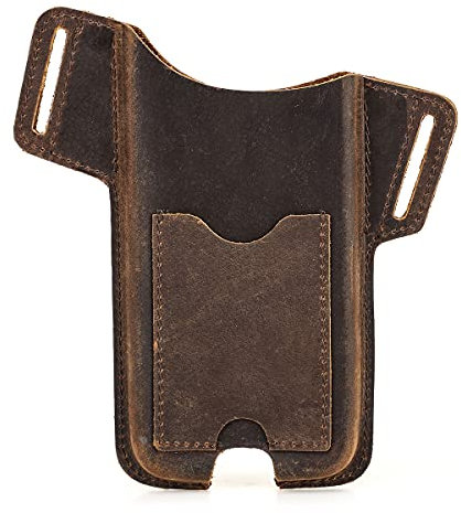 Hiram Custodia per cellulare in Pelle da Uomo Custodia universale per marsupio Fodero Con passante per Cintura,Sacchetti per telefono da Uomo