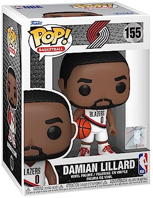 Funko POP! NBA: Trailblazers - Damian Lillard - Vinyl-Sammelfigur - Geschenkidee - Offizielle Handelswaren - Spielzeug Für Kinder und Erwachsene - Sports Fans - Modellfigur Für Sammler und Display