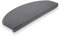 Brielle rutschfeste Stufenmatten 65x24 x3,5 cm - Selbstklebende Teppich Treppenstufen - Pflegeleichte Halbrunde Treppen-Teppich - Anthrazit – Halbrund- 20 dp Trittschalldämmung - 15 Stück