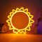 DWOOKE Sun Neon Signs,LED Neon Light,Warm White Sunflower Neon Sign for Wall Decor,Battery and USB Operated Neon Light Signs,Neon Decorative Lights for Bedroom,Party,Christmas,Wedding,Bar