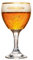 Grimbergen Bierglas auf Fuß 33cl - Bierglas 0,33 l - konvexe Form - 330 ml