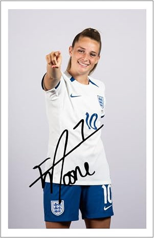 RJR PRINTS Ella Toone - England Lionesses Signed 6X4 Inch Photo Print Pre Printed Signature Football/Soccer Autograph Gift