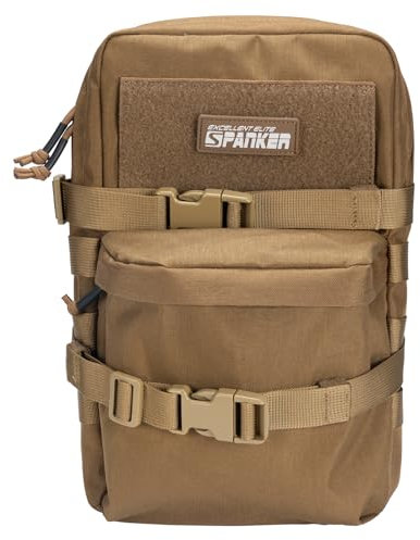 EXCELLENT ELITE SPANKER Tactical Outdoor MOLLE Hydration Pack Nylon Small Water Bladder Carrier Pack for Tactical Vest Backpack Plate Carrier（COB）