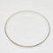 WedDecor 33cm Clear Charger Plates with Silver Trim Design, Acrylic Round Dinnerware for Centerpiece Presentation, 1pc Dinner Plate for Weddings, Events, Banquets & Christmas Table Decorations