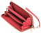 Lavalen® Grand Portefeuille Femme en Cuir – Porte Cartes Grande Capacité avec RFID – Porte Monnaie Élégant Fait Main – Idée Cadeau Originale - Une Fermeture éclair, Rouge