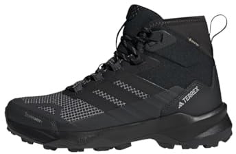adidas Men's Terrex Skychaser Ax5 Mid Gore-Tex Climawarm+ Hiking Shoes, Core Black/Core Black/Carbon, 12.5 UK