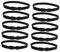 Cabilock 2sets Garbage Bag Holder Clip Trash Cans Garbage Bin Anti-fall Trash Bag Band Garbage Can Liner Bag Band Trash Bin Bag Band Grocery Bag Circle Band Black 5pcs*2